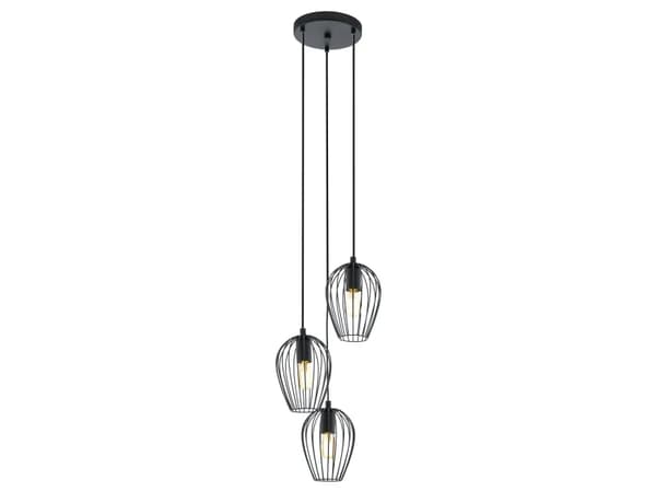 Newtown klusterpendel 3L, svart