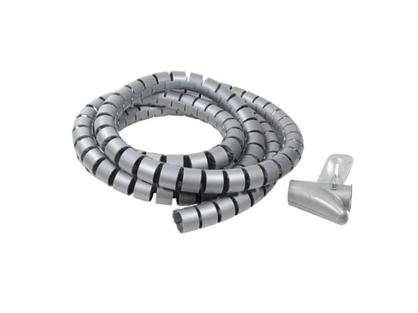 LogiLink Cable Spiral Wrapping Band - Kabelrör - 2.5 m - grå