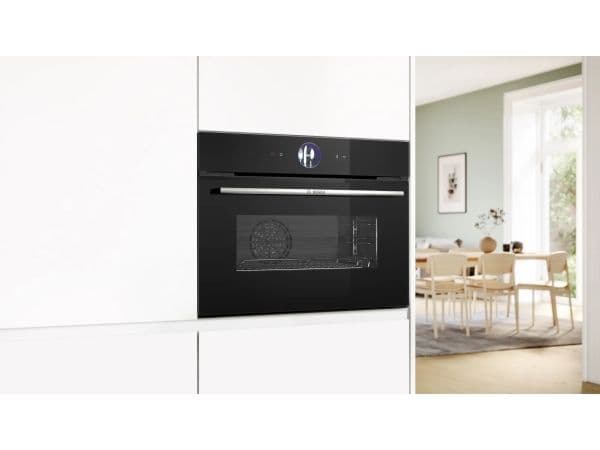 Bosch Serie 8 CSG7364B1, Medium, 47 l, Svart, Röra, Inbyggd, TFT