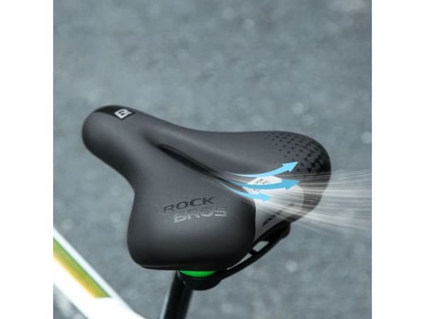 RockBros-pyöränsatula 6876, mukava ja ergonominen – musta