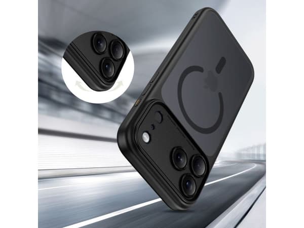 Hurtel Tech-Protect Magpeak Magsafe CC-deksel til iPhone 17 Pro Max - Matt svart
