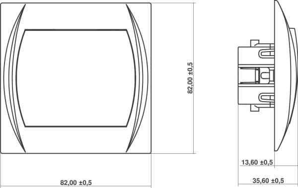 Karlik LWP-4, Trykknapkontakt, IP20, 250 V, 10 A