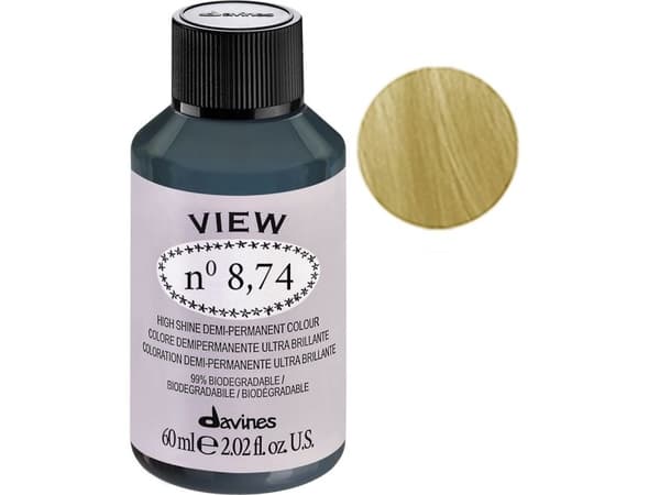 Davines View semi-permanent hårfarge 8.74 Gloss 60 ml