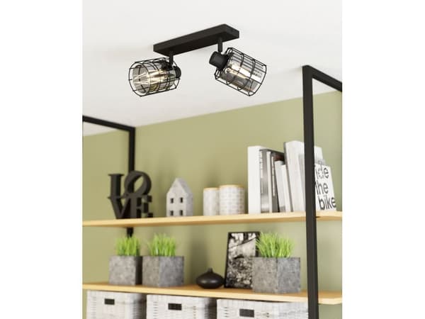 EGLO CONSACA LOFT 2xE27 svart/vit