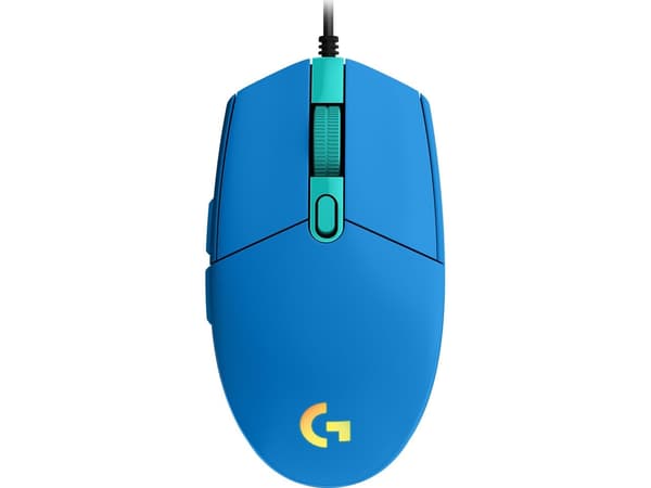 Logitech G G102 Lightsync, Oikeakätinen, USB A-tyyppi, 8000 DPI, 1 ms, Sininen