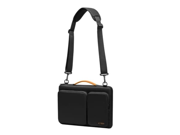 Tech-Protect Defender PC-veske 13–14 - svart og oransje