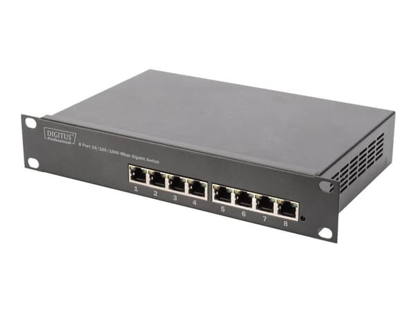 Digitus - Skåp - väggmontering - svart, RAL 9005 - 9U - 10"