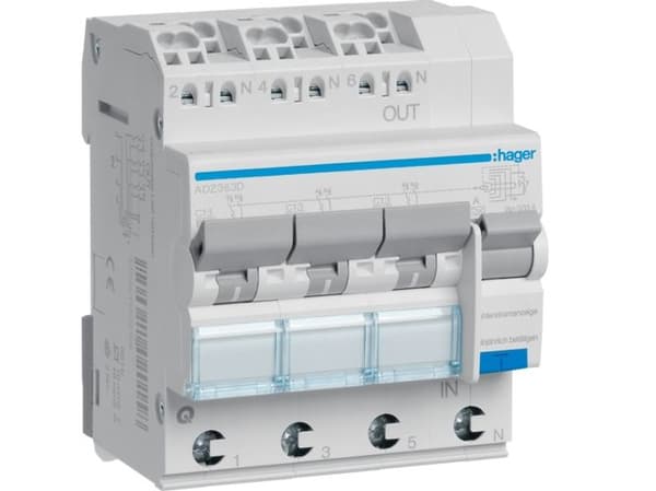 Hager ADZ363D, 230 V