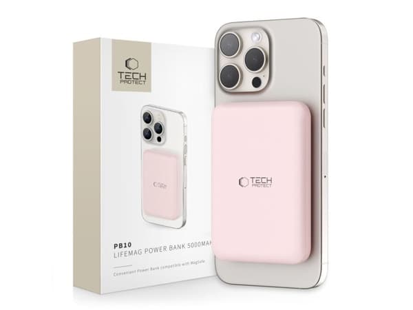 Powerbank Tech-Protect PB10 LifeMag 5000mAh rosa