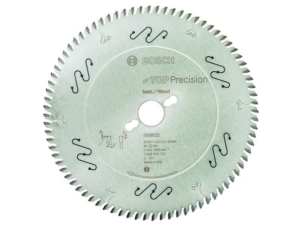 Bosch RUNDSAVKLINGE TOP PRECW 250X3,2X30MM 80T