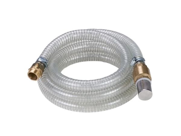 Einhell Einhell sugeslange med messing adapter 1" Ø25 mm. 4 meter klar