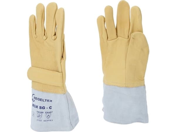 KS Tools 117.0143, Isolerende hansker, Beige, Grå, Vanntett, 1 stykker, 2 stykker, Lær