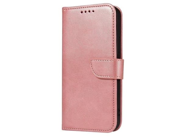 Magnetetui elegant etui med klaff og stativfunksjon til Poco M4 Pro 5G rosa