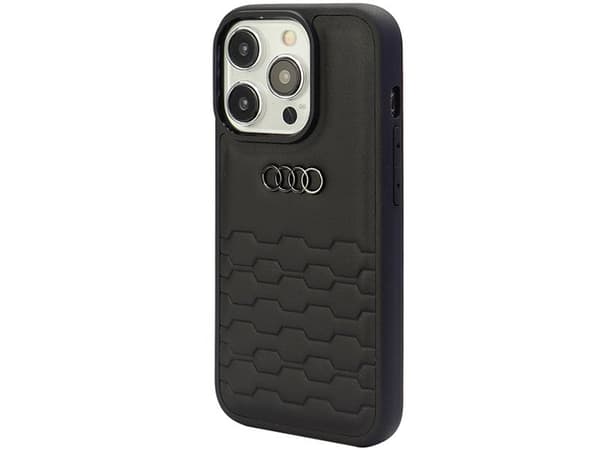 Audi GT Synthetic Leather case for iPhone 15 Pro Max - black