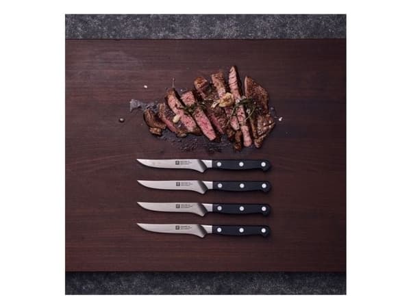 ZWILLING Pro, Kniv sett, Rustfritt stål, Plast, Sort, 4 stykker