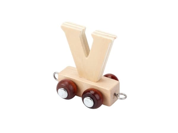 Bokstav og tall LETTER TRAIN V (Natural)