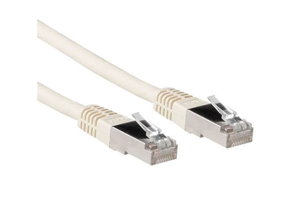 ACT Ivory 3 meter LSZH SFTP CAT6A patchkabel med RJ45