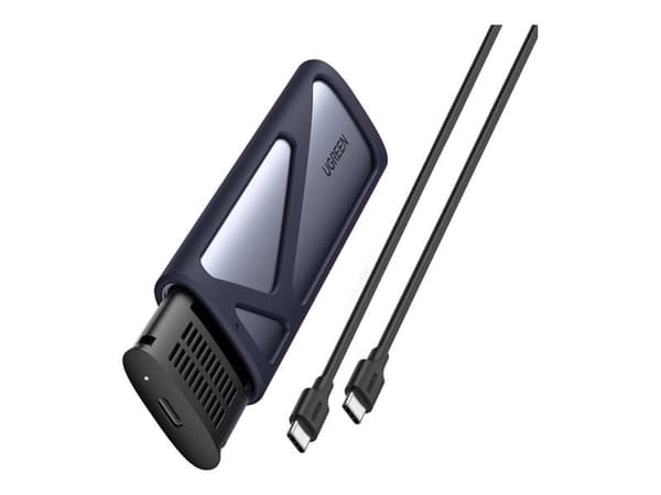 Ugreen - Förvaringslåda - M.2 - M.2 NVMe Card - USB 3.1 (Gen 2) - grå