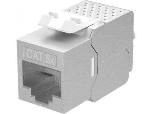 Goobay 79448, Flat, Sølv, RJ-45, IDC, Hunkjønn, 10GBase-T