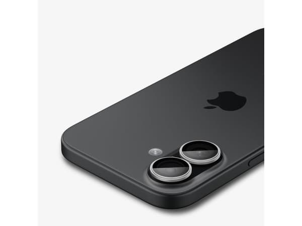 Spigen Optik Pro EZ Fit, Apple, iPhone 17, Fallsäker, Reptålig, Silver, 2 styck