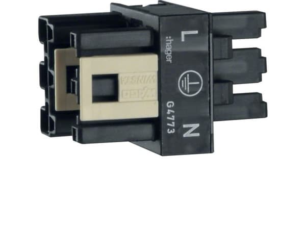 Hager G4773, Musta, IP20, 10 kpl