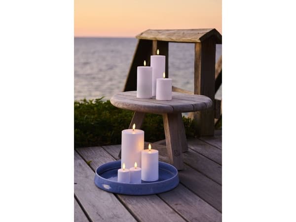 Sirius utelys blokklys hvit - H 12,5 cm