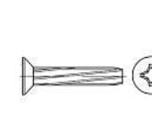 TOOLCRAFT 141799 Litteäkärkiset ruuvit M5 20 mm Lapiokutteri Philips DIN 7516 Teräs Sinkitty 500 kpl