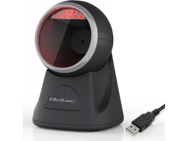 Qoltec - Strekkodeskanner - stasjonær - 2000 skann/sek - dekodet - USB