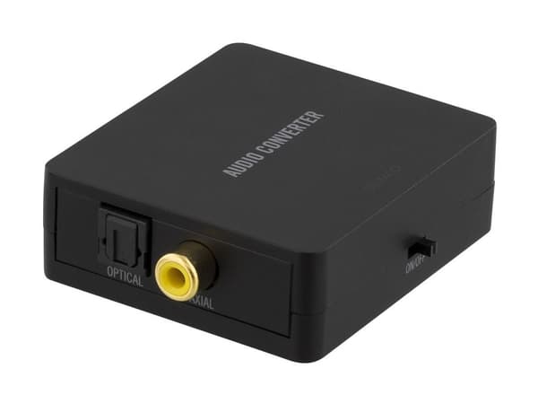 DELTACO DG-AN - SPDIF-til-analog-lydkonverter - svart