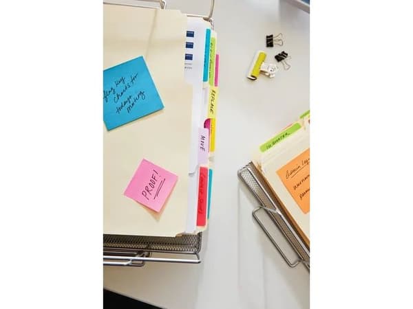 Post-it notes neon 76x76 mm ass. farver 654TFEN (6 stk.)