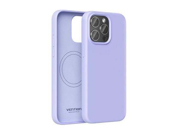 Vention KUFV0-40 Silicone Case for iPhone 15 Pro Max (purple)