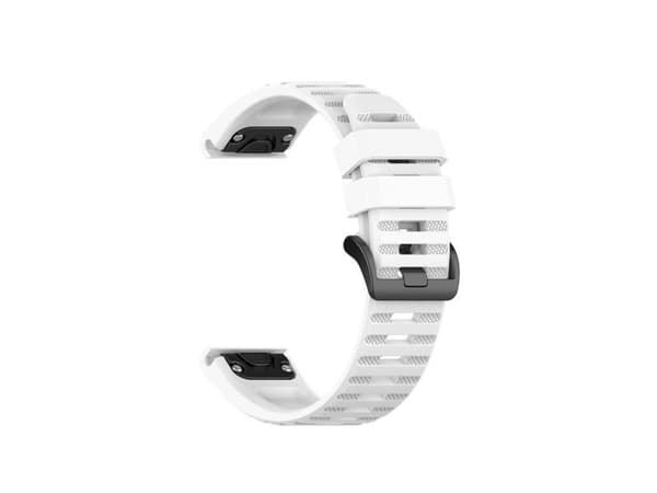 Fixed QuickFit silicone wristband, 22 mm, white