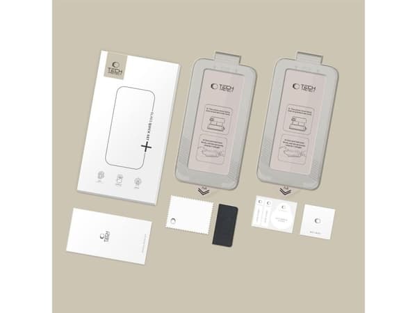 Tech-Protect Quick Set+ 2-pack härdat glas för Samsung Galaxy S26 - svart