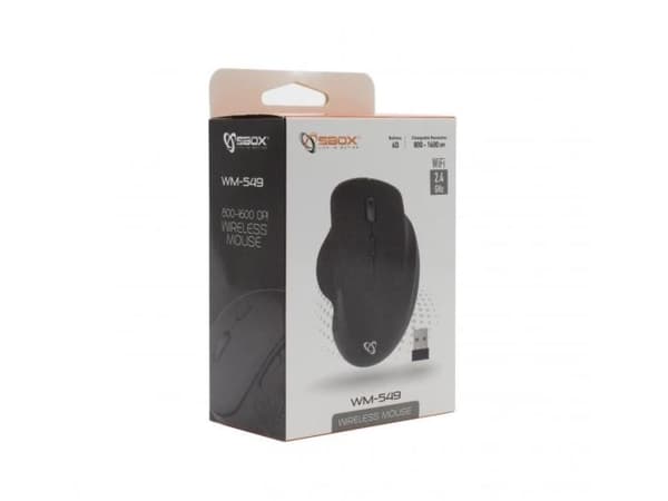 SBox ergonomisk trådløs mus - 1600 dpi - lajittelu