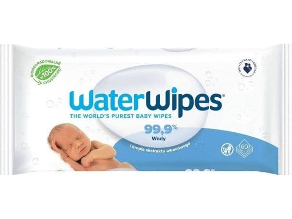 WATERWIPES babyservietter våtservietter 60 stk