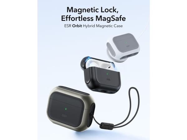 ESR ORBIT HALOLOCK MagSafe til Apple AirPods Pro 3 titanium