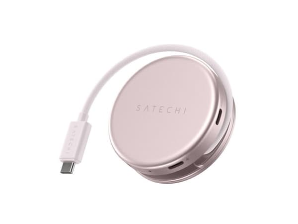 Satechi OntheGo? 5-i-1 multiportadapter för MacBook Neo - Blush