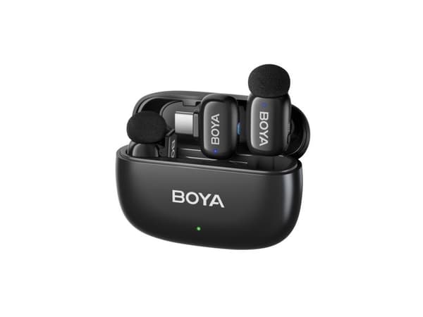 BOYA mini 2-02 trådløs mikrofon 2,4GHz USB-C - svart