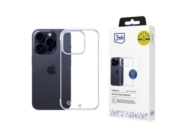 3mk Just20g clear deksel til Apple iPhone 15 Pro Max - transparent
