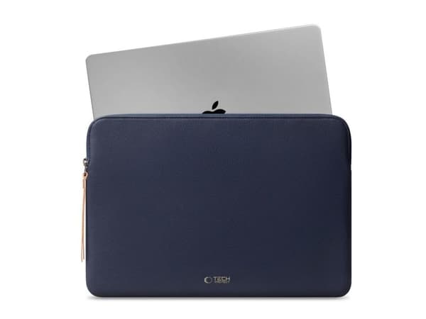 Tech-Protect fleece laptopveske 13-14" - blå