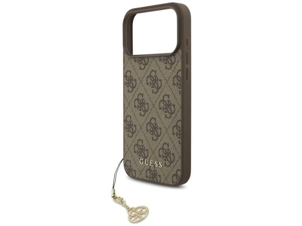 Guess 4G Charms Collection MagSafe case for iPhone 17 Pro Max - brown