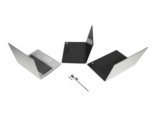 Kensington Universal 3-in-1 Combination Laptop Lock - Resettable - Sikkerhetskabellås - 1.8 m