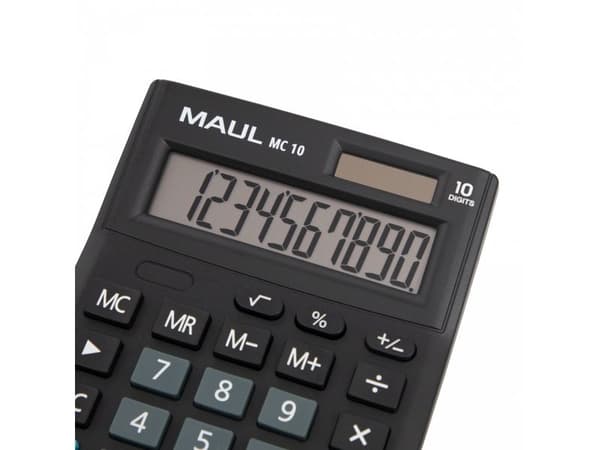 MAUL MC 10, Ficka, Display, 10 siffror, 1 linjer, Batteri, Svart
