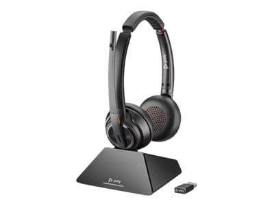 Poly Savi 8220 UC - Standard - headsetsystem - på örat - DECT 6.0 - trådlös