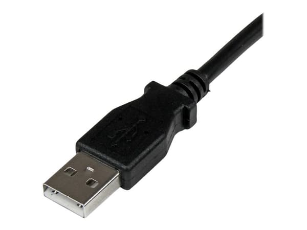 StarTech.com 2m USB 2.0 A to Right Angle B Cable Cord - 2 m USB-tulostinkaapeli - Right Angle USB B Cable - 1x USB A (M), 1x USB B (M) (USBAB2MR) -...