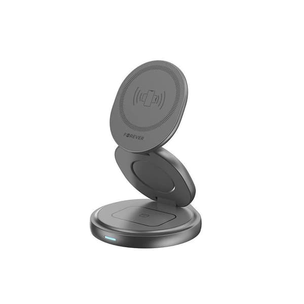 Forever MAWC-200 magnetisk trådløs lader 15W grå 3-i-1