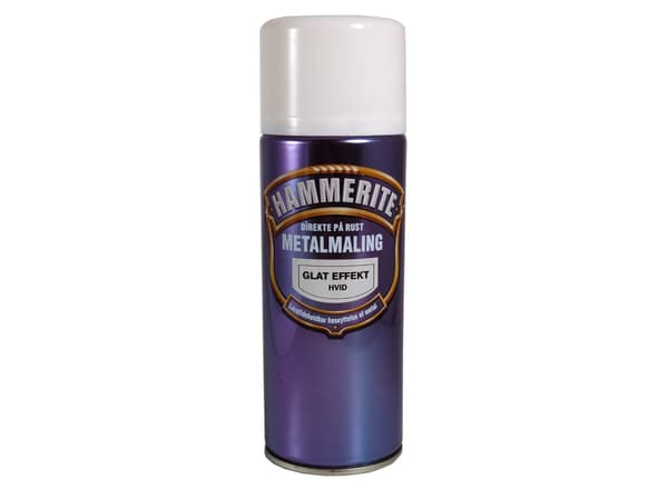 Hammerite glat-effekt spray - Eksklusiv afgift. Hvid 400ml