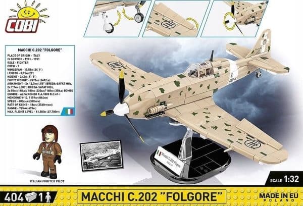 COBI Macchi C.202 \"Folgore\" byggelek
