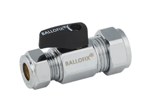 Kulventil 15 mm m/kompression