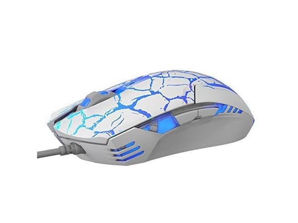 E-blue EMS624WHCAIU, Optisk, USB Type-A, 2500 DPI, Blå, Hvit